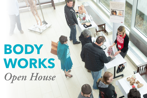 Image from previous event show booth and visitors at the body works event